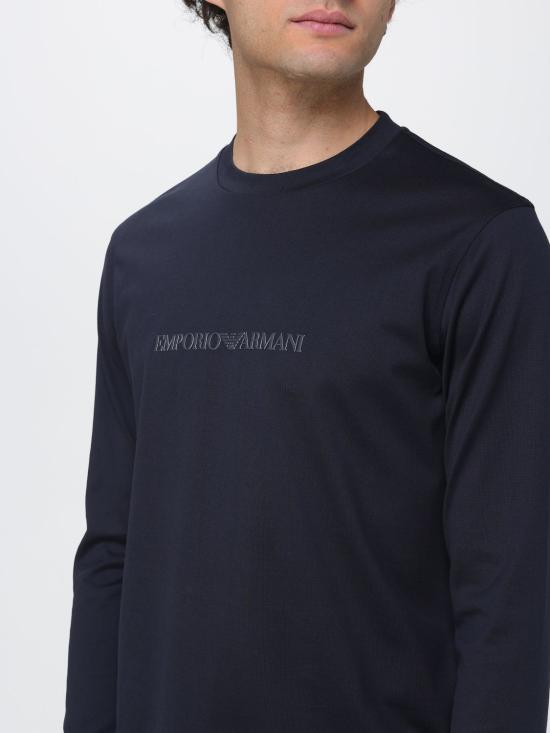 26SS 엠포리오 아르마니 반팔 티셔츠 EM004584AF13669 MB563 Blue - EMPORIO ARMANI