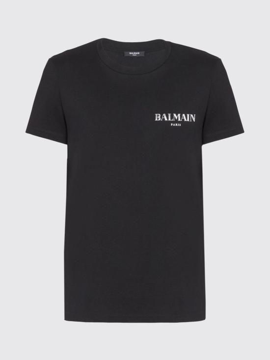 26SS 발망 반팔 티셔츠 FH1EF000GD84 EAD Black - BALMAIN