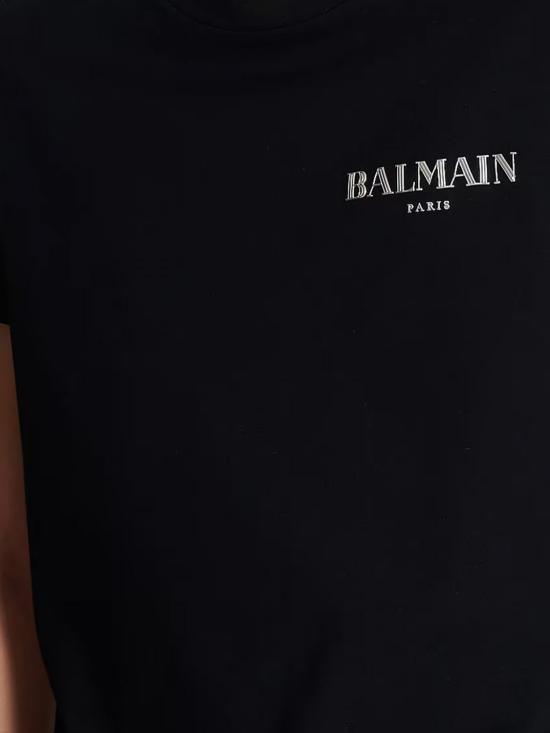 26SS 발망 반팔 티셔츠 FH1EF000GD84 EAD Black - BALMAIN