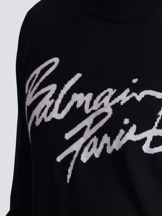 26SS 발망 스웨터 GH1KD000KJ61 EAB Black - BALMAIN