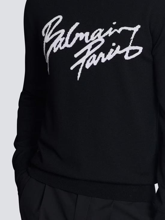 26SS 발망 스웨터 GH1KD000KJ61 EAB Black - BALMAIN
