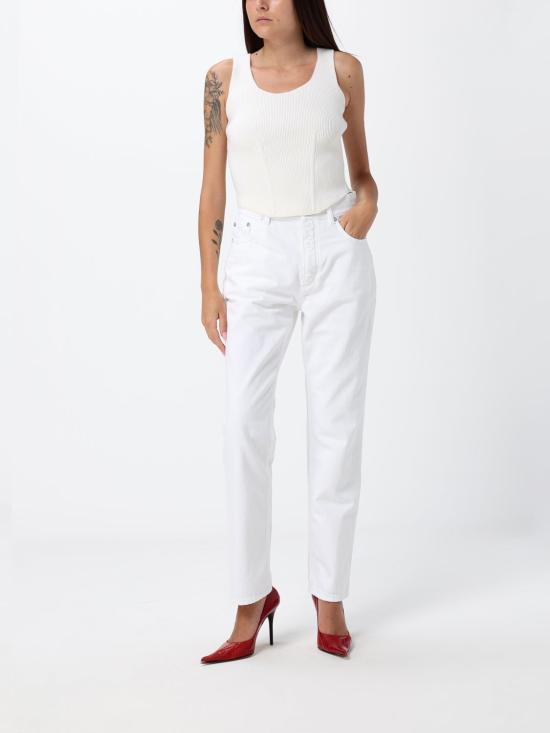 26SS 알라이아 데님 팬츠 AA9P1273D002C 000 White - ALAIA