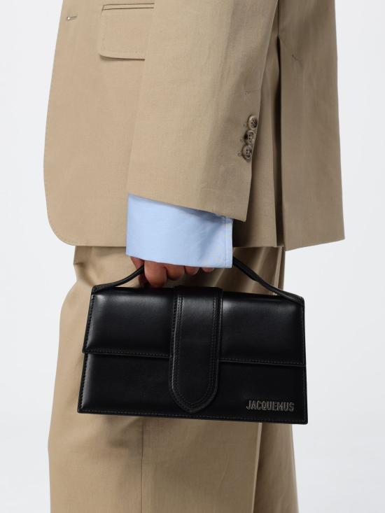26FW 자크뮈스 라지 밤비노 크로스바디 플랩 백 BAW00007BC01C01 99S Black - JACQUEMUS