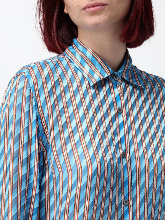 26SS 드리스 반 노튼 블라우스 1307423149 503 Gnawed Blue - DRIES VAN NOTEN