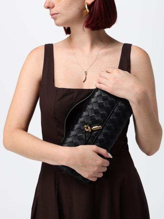 26FW 보테가베네타 안디아모 클러치 741511VCPP3 1019 Black - BOTTEGA VENETA