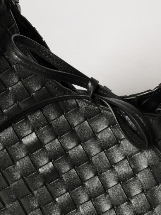 26FW 보테가베네타 캄파나 숄더백 844249V4SC0 1019 Black - BOTTEGA VENETA