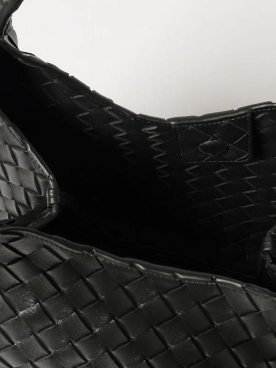 26FW 보테가베네타 캄파나 숄더백 844249V4SC0 1019 Black - BOTTEGA VENETA