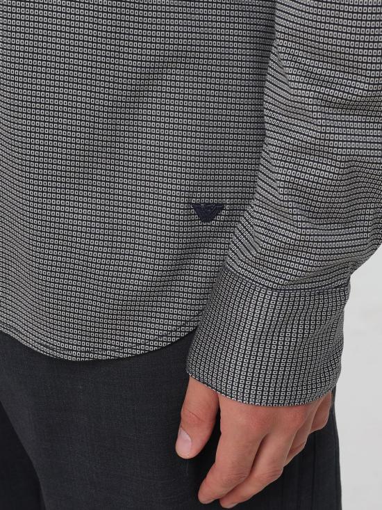 26SS 엠포리오 아르마니 긴팔 셔츠 EM005446AF24857 F1158 Black - EMPORIO ARMANI