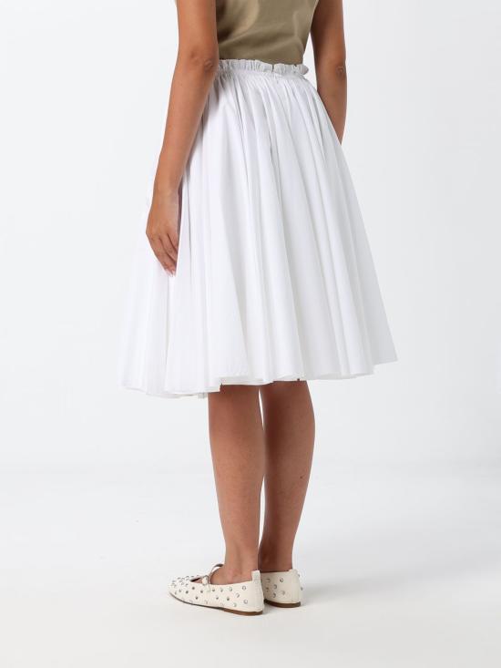 26SS 아미 스커트 FSK444C00063 100 White - AMI
