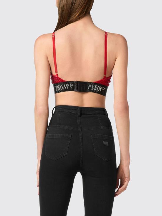 26SS 필립 플레인 트레이닝 티셔츠 AAECWUZ0164PJY002N 35 Amaranth - PHILIPP PLEIN