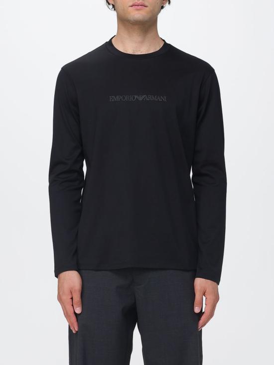 26SS 엠포리오 아르마니 긴팔 티셔츠 EM004584AF13669 MC540 Black