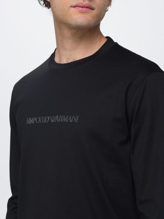 26SS 엠포리오 아르마니 긴팔 티셔츠 EM004584AF13669 MC540 Black - EMPORIO ARMANI