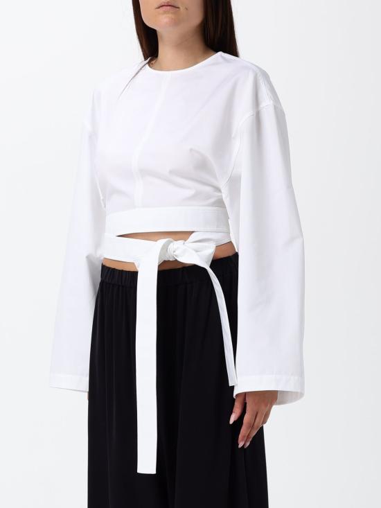 26SS 알라이아 긴팔 티셔츠 AA9H1478T611C 000 White - ALAIA