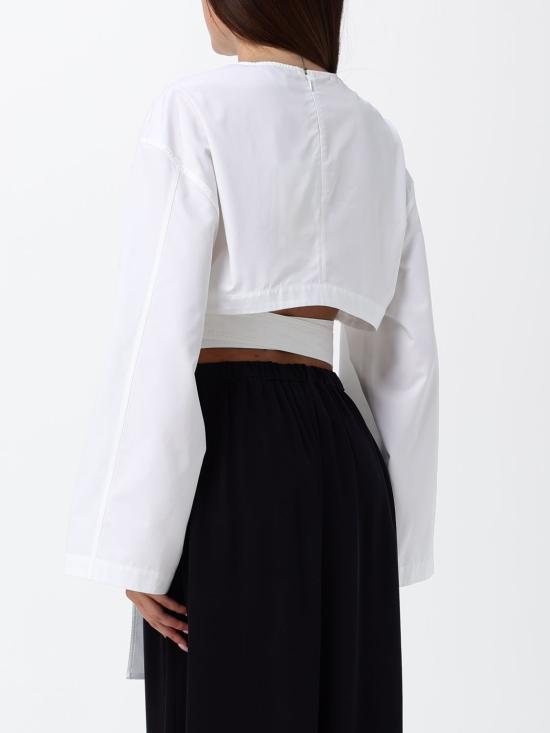 26SS 알라이아 긴팔 티셔츠 AA9H1478T611C 000 White - ALAIA