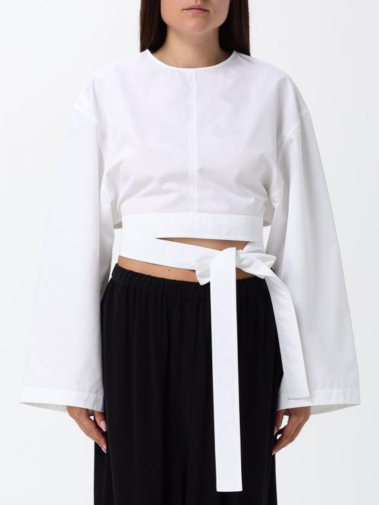 26SS 알라이아 긴팔 티셔츠 AA9H1478T611C 000 White