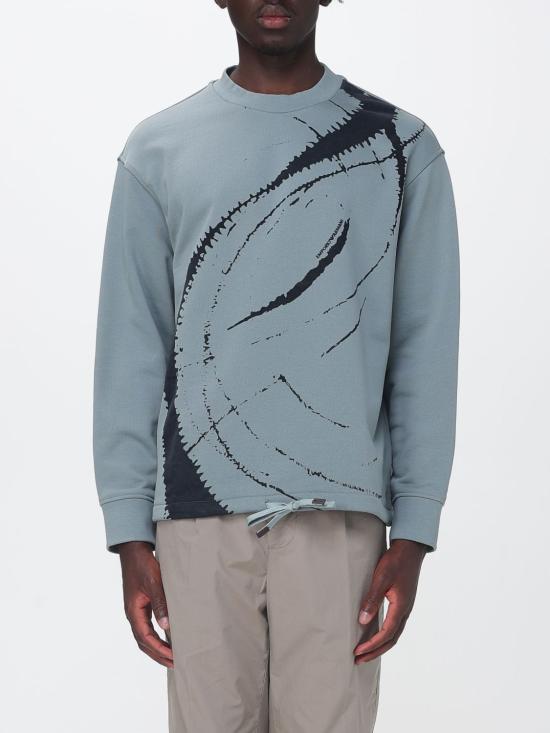 26SS 엠포리오 아르마니 긴팔 티셔츠 EM004862AF13713 U9170 Gnawed Blue