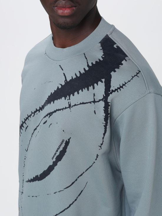 26SS 엠포리오 아르마니 긴팔 티셔츠 EM004862AF13713 U9170 Gnawed Blue - EMPORIO ARMANI