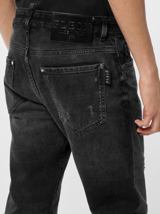 26SS 필립 플레인 데님 팬츠 FAECMDT4147PDE004N 02DL Black - PHILIPP PLEIN