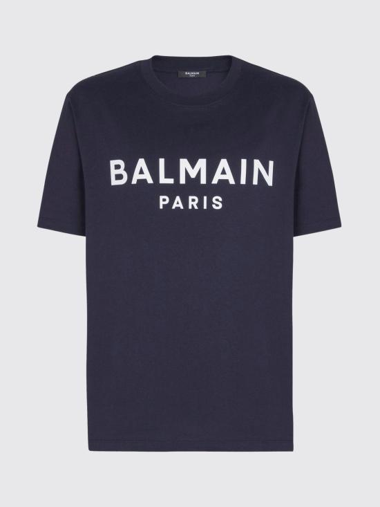 26SS 발망 반팔 티셔츠 GH1EG000BD45 SIV Blue - BALMAIN