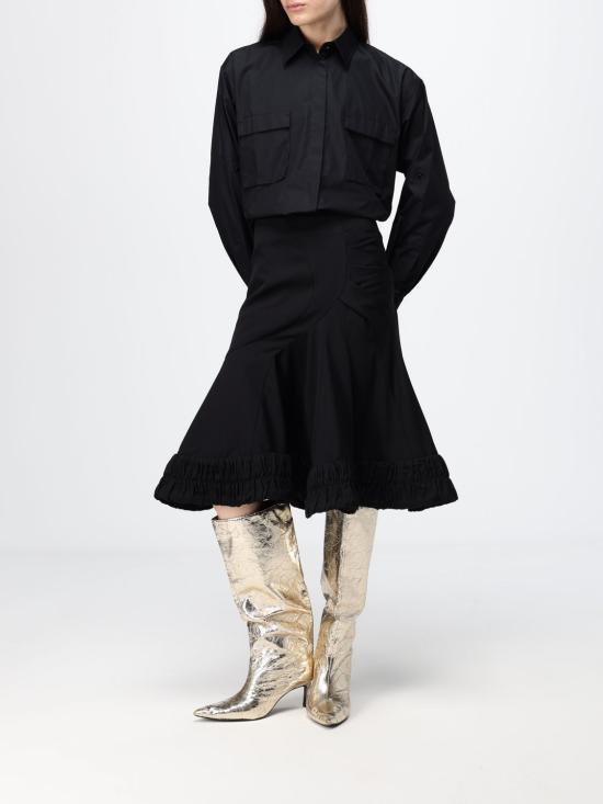 26SS 드리스 반 노튼 스커트 2610108223122 900 Black - DRIES VAN NOTEN