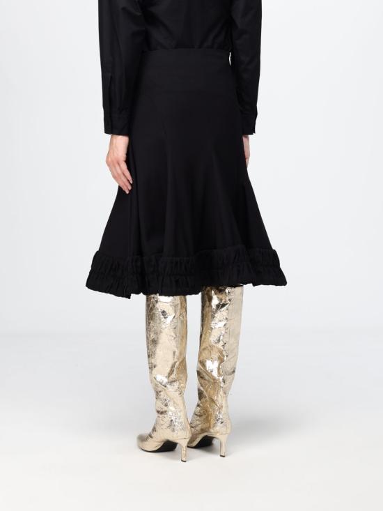 26SS 드리스 반 노튼 스커트 2610108223122 900 Black - DRIES VAN NOTEN
