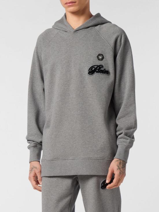 26SS 필립 플레인 후드 티셔츠 FAECMJB3831PTE003N 10 Grey