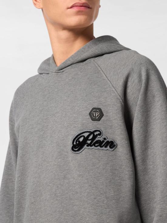 26SS 필립 플레인 후드 티셔츠 FAECMJB3831PTE003N 10 Grey - PHILIPP PLEIN