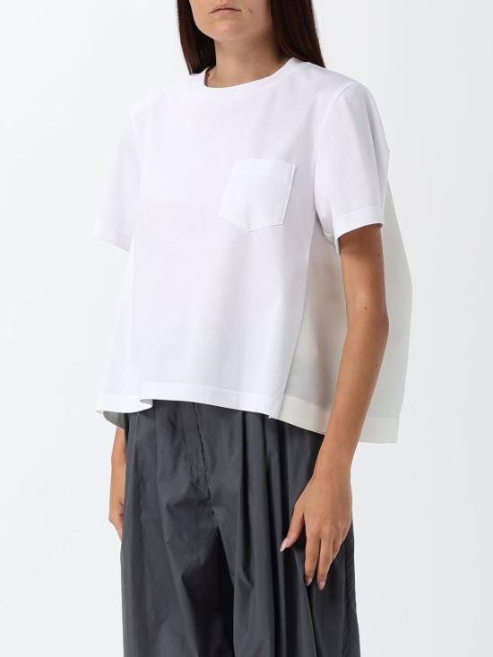 26SS 사카이 반팔 티셔츠 SCW354 104 White - SACAI