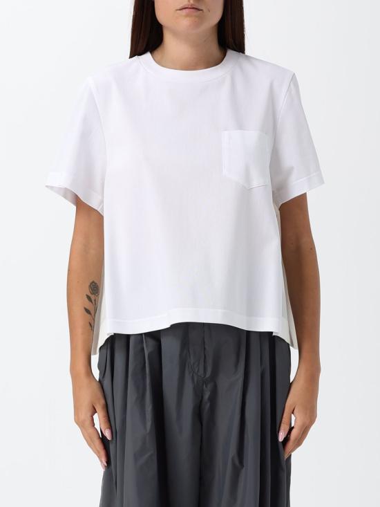 26SS 사카이 반팔 티셔츠 SCW354 104 White