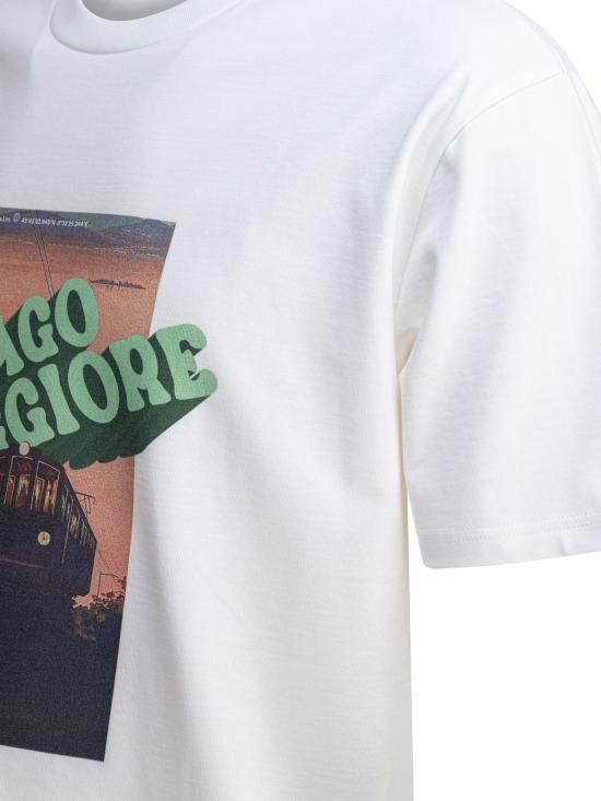 26FW 비에티 반팔 티셔츠 TSHIRT POSTERLAGO MAGGIORE White - VIETTI MERCHANDISE