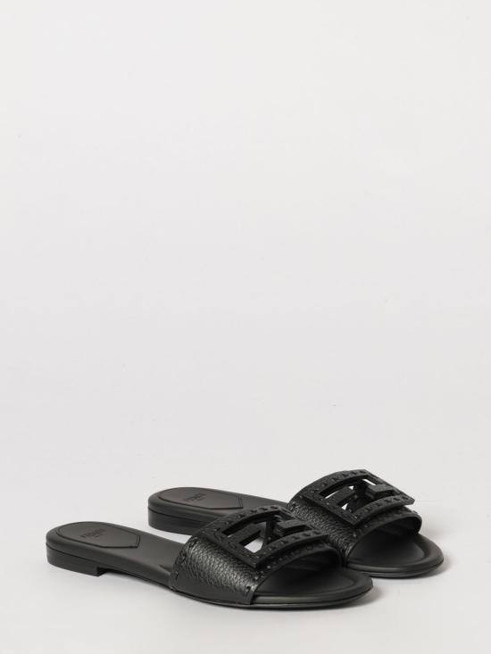 26FW 펜디 바게트 시에나 레더 슬라이드 8R8136AQY2 F0QA1 Black - FENDI