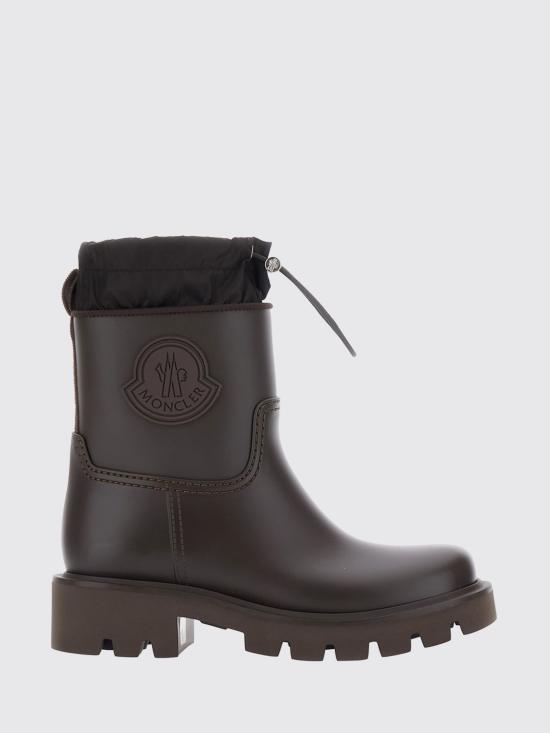 26FW 몽클레어 킥스트림 로고 패치 레인 부츠 L209B4G00190M4522 243 Brown
