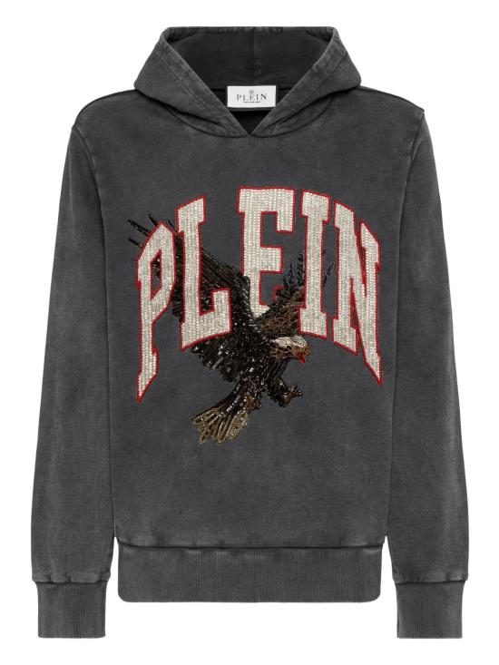 26SS 필립 플레인 후드 티셔츠 AAECMJB3896PTE180N 02 Black - PHILIPP PLEIN