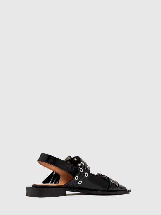 26FW 가니 페미닌 버클 발레리나 S2730 099 Black - GANNI