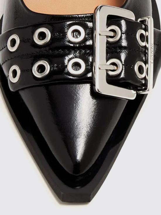 26FW 가니 페미닌 버클 발레리나 S2730 099 Black - GANNI