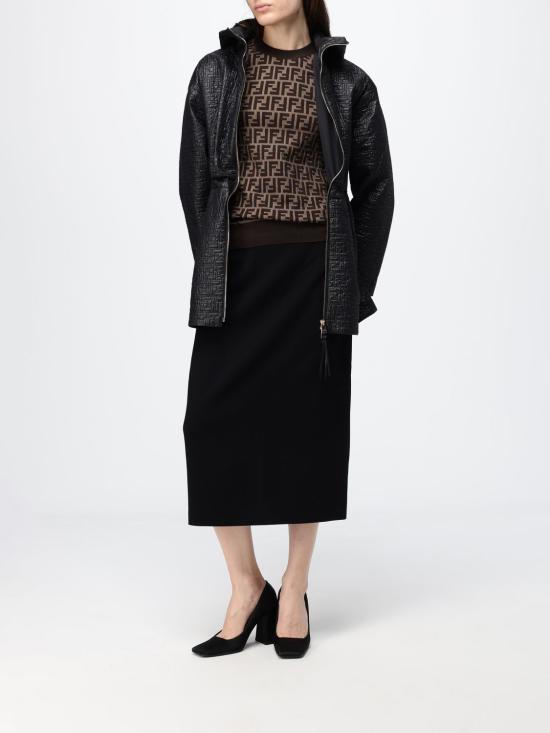 26SS 펜디 코트 FAN238AT9C F0GME Black - FENDI