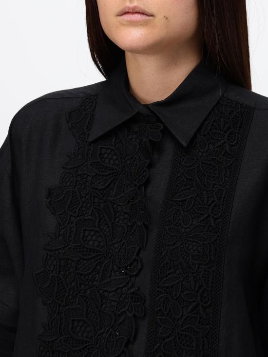 26SS 에르마노 설비노 셔츠 D484K611GQI 95708 Black - ERMANNO SCERVINO