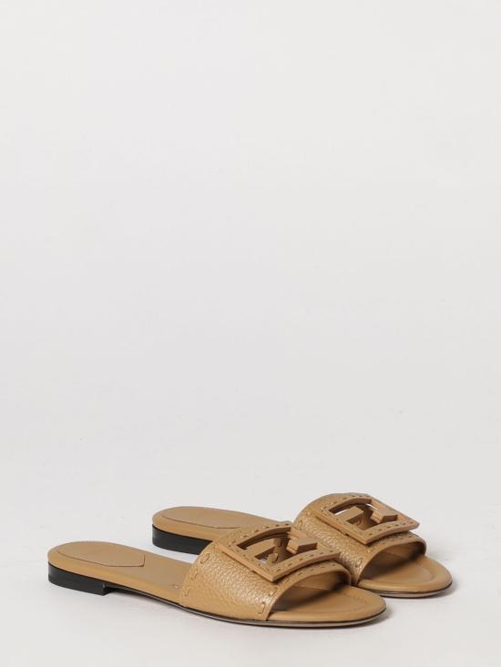 26FW 펜디 바게트 시에나 레더 슬라이드 8R8136AQY2 F1WYD Camel - FENDI