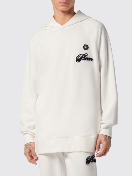 26SS 필립 플레인 후드 티셔츠 FAECMJB3831PTE003N 01OF White