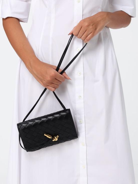 26FW 보테가베네타 안디아모 파우치 온 스트랩 836940VCPP2 1019 Black - BOTTEGA VENETA