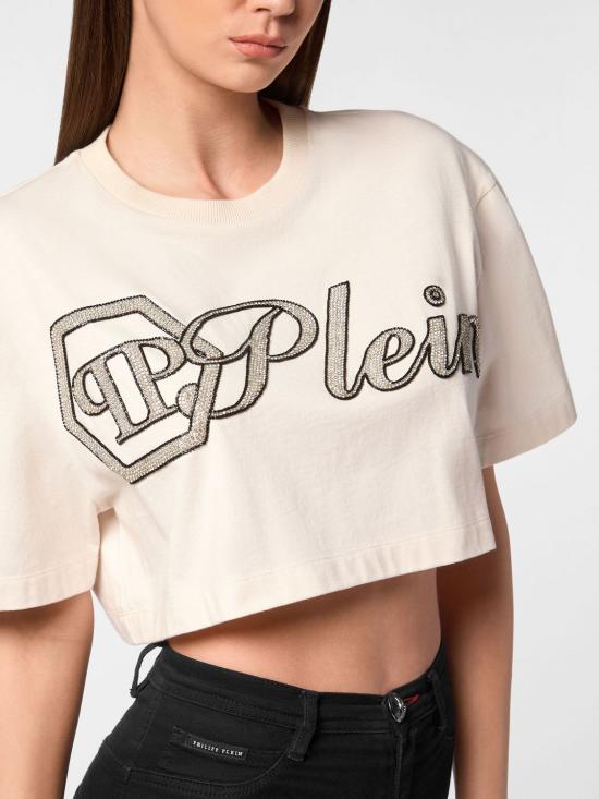 26SS 필립 플레인 반팔 티셔츠 FAECWTK3780PJY002N 01OF White - PHILIPP PLEIN