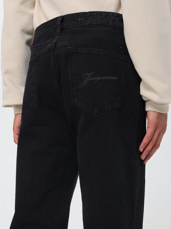 26FW 자크뮈스 스트레이트 데님 팬츠 PAM00028AD00039 990 Black - JACQUEMUS