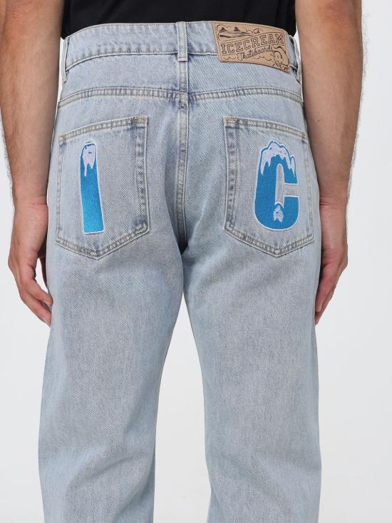 26SS 아이스크림 데님 팬츠 IC26180 LIGHTBLUEWASH Gnawed Blue - ICECREAM