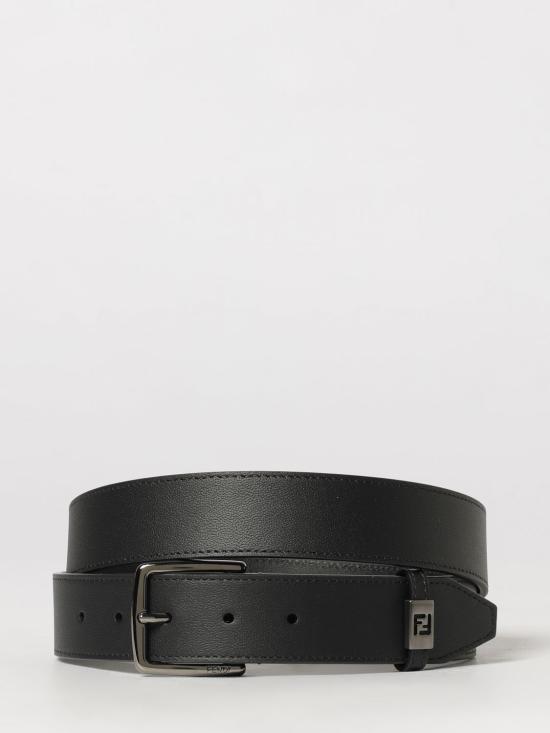 26SS 펜디 FF 레더 벨트 펜디 7C0529ARCB F05TR Black