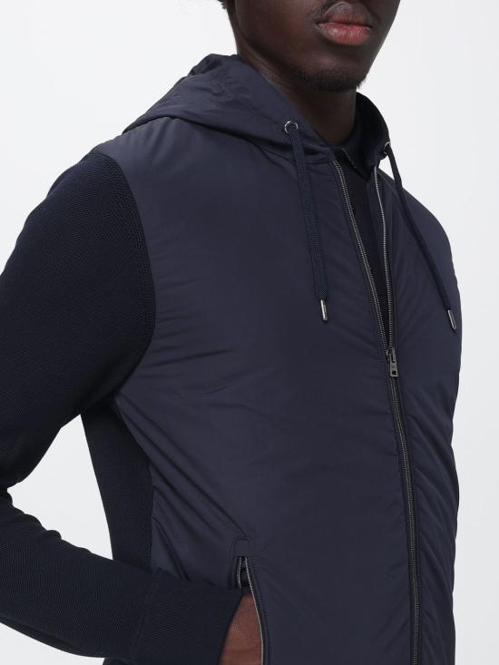 26SS 에르노 후드 티셔츠 MC000168U72056 9201 Navy - HERNO