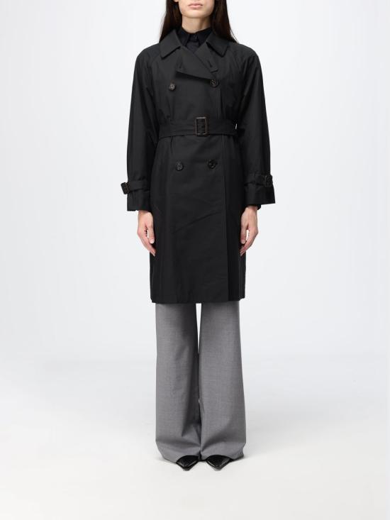 26SS 막스마라 더 큐브 트렌치 코트 2619021024600 017 Black