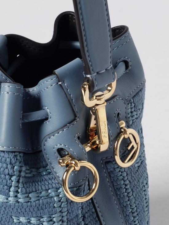 26FW 펜디 몬트레조 미니 버킷백 8BS109AY6G F1X82 Blue - FENDI