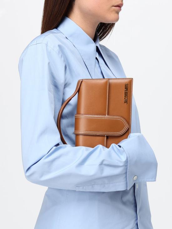 26FW 자크뮈스 라지 밤비노 크로스바디 플랩 백 BAW00007AC01C04 811 Brown - JACQUEMUS