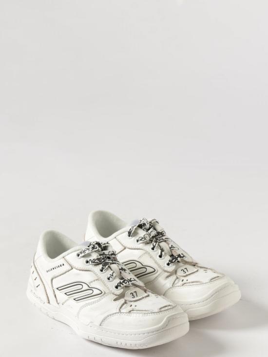 26FW 발렌시아가 햄튼스 미디움 원 아웃 스니커즈 841763WCURS 9000 White - BALENCIAGA