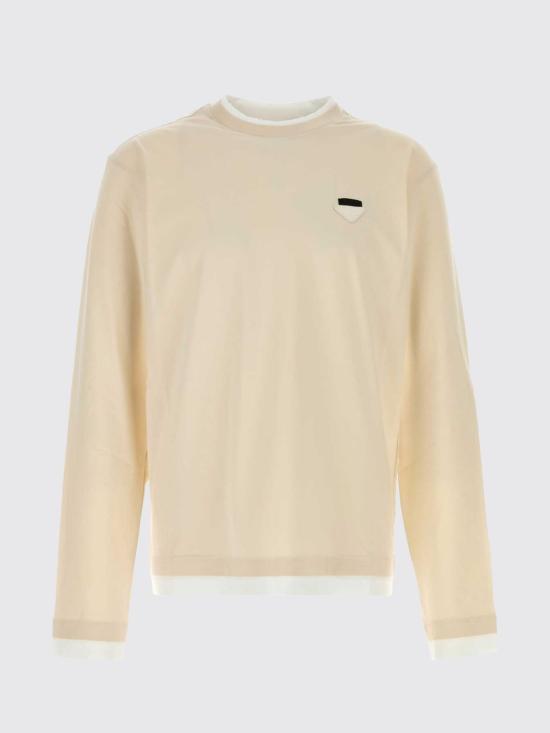 26FW 프라다 긴팔 티셔츠 UJL73BSWM111CD F0P40 White